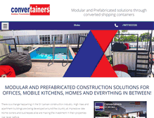 Tablet Screenshot of convertainers.com